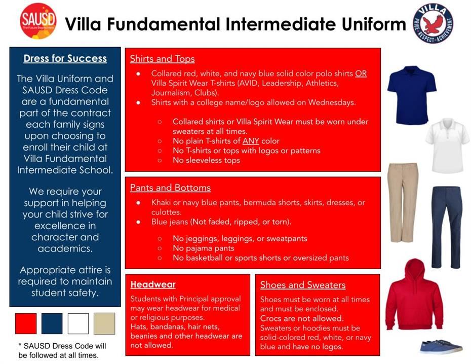Villa Uniform and Dress Code